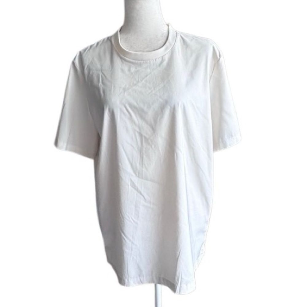 Zara Mens Slim Fit Pullover Top White Short Sleeve Tee SZ M